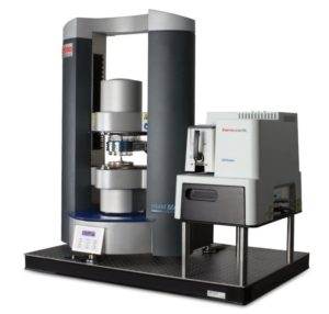 Combination of Raman spectrometer iXR and rotary rheometer HAAKE MARS